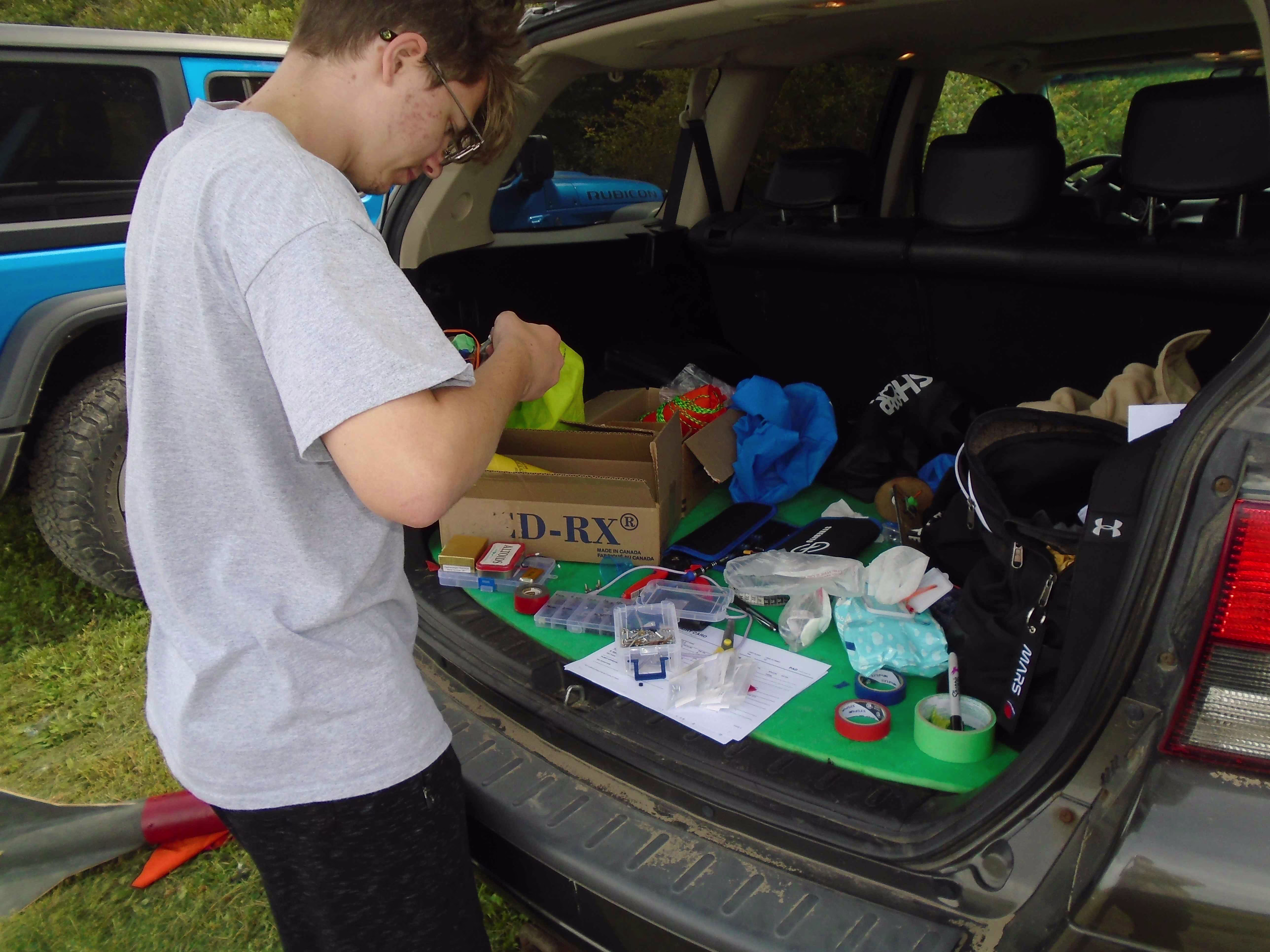 Rocket preparation on launch day